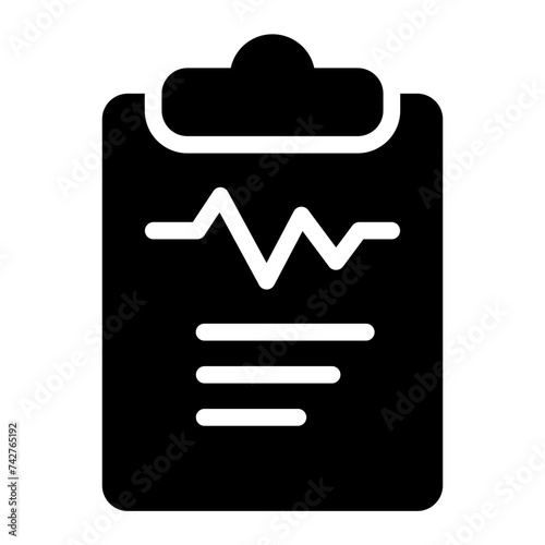 medical history glyph icon