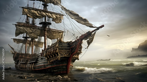 treasure pirate ship photo