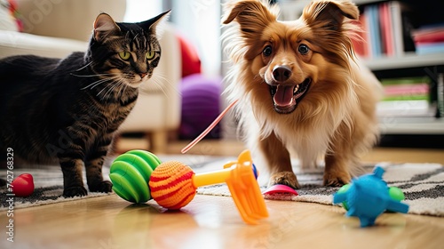 interactive dog and cat toys photo