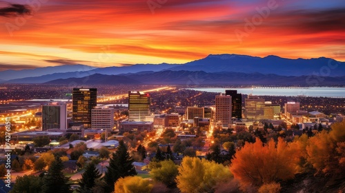 Fototapeta Naklejka Na Ścianę i Meble -  outdoors utah salt lake city