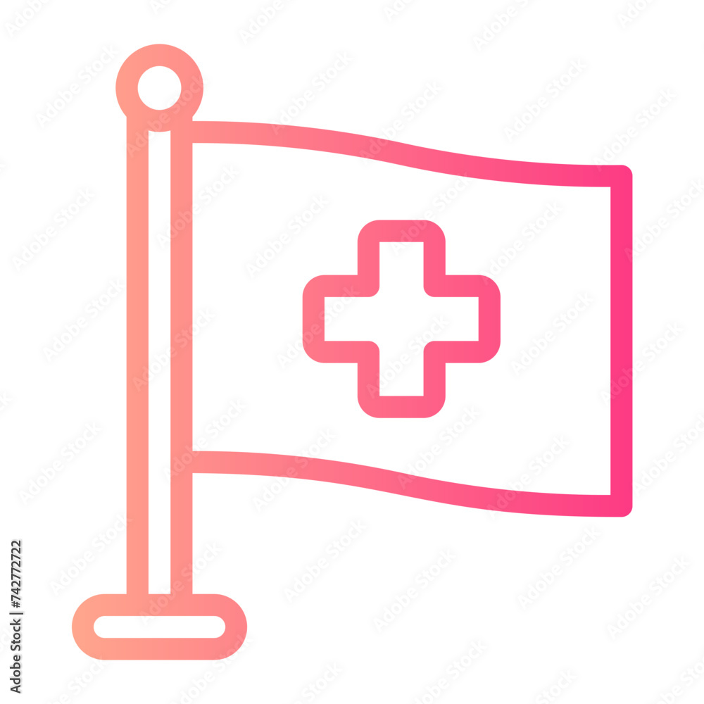Fototapeta premium flag gradient icon