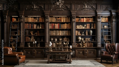 reading bookcase library © PikePicture