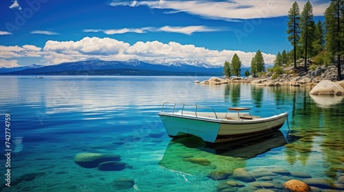 vacation lake tahoe boat