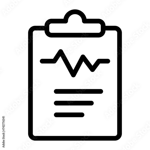 medical history line icon