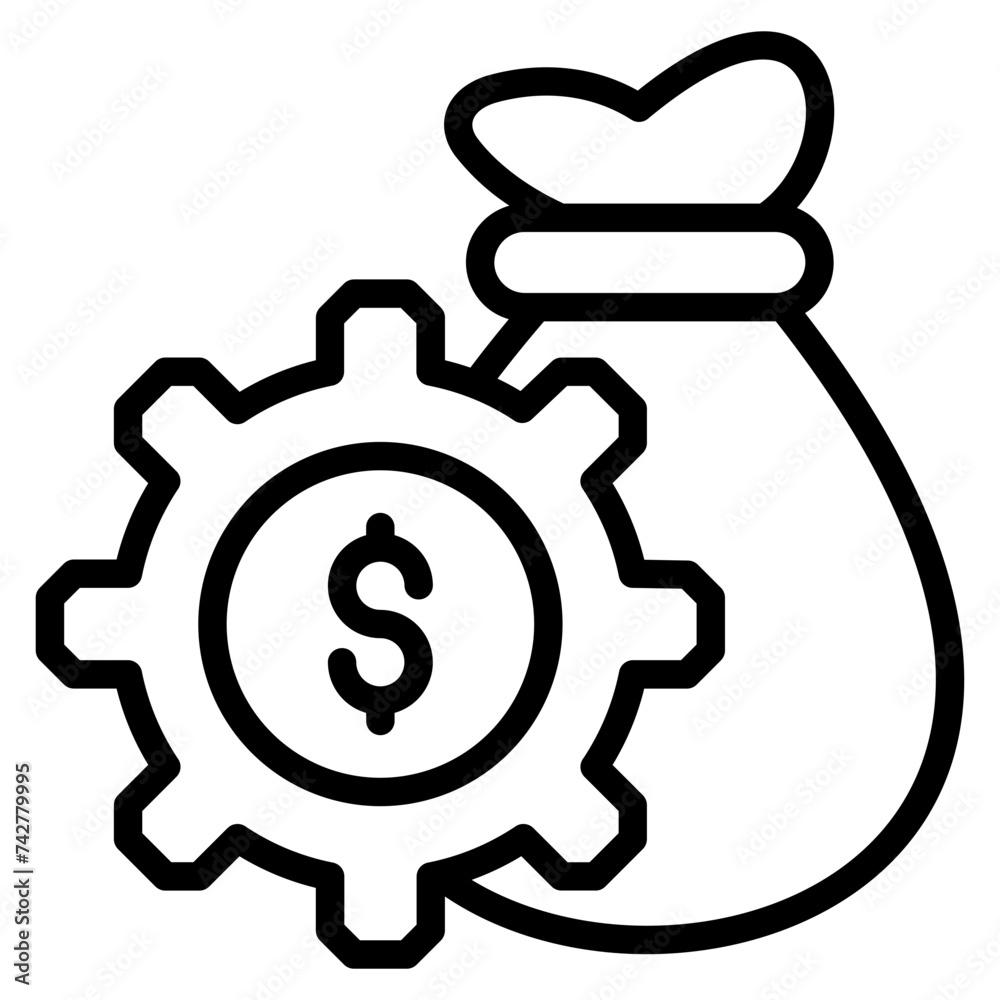 Financial Management Icon Element For Design Financial Management Icon Element For Design
