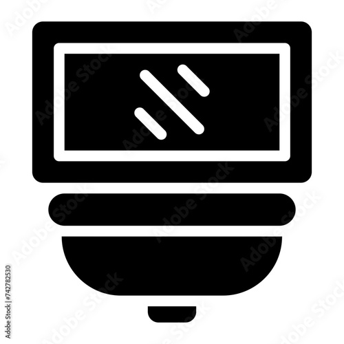 washbasin glyph icon