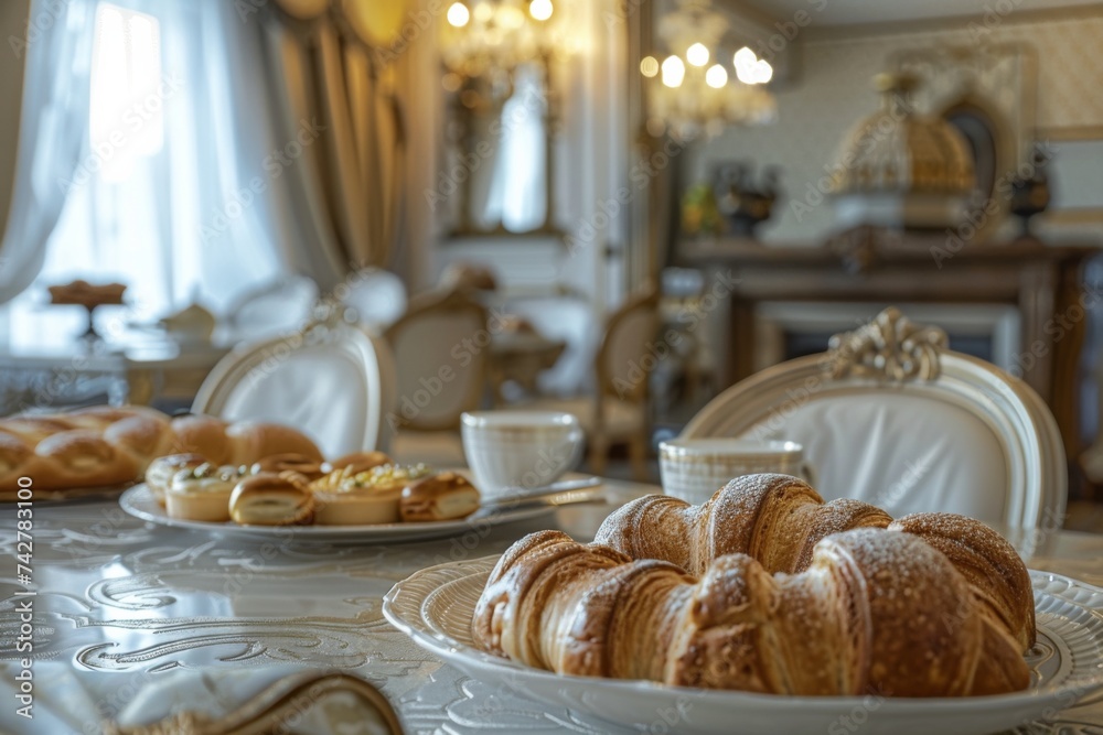 Luxury bakery interior with high quality products Luxury bakery interior with high quality products