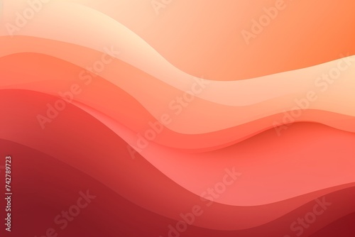 Coral Pink to Burnt Sienna abstract fluid gradient design, curved wave in motion background for banner, wallpaper, poster, template, flier and cover
