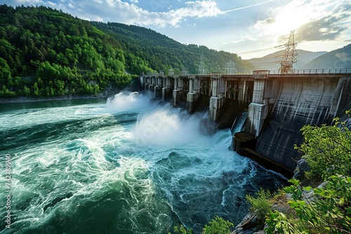 Electric generator hydroelectric power plants