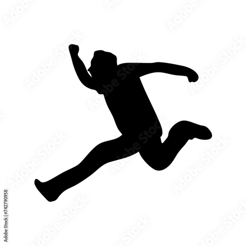 silhouettes of people jumping