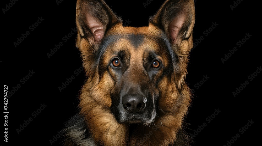 loyal german shepherd dog