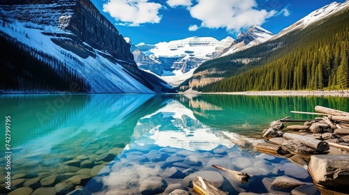 Fototapeta Naklejka Na Ścianę i Meble -  mountains alberta lake louise