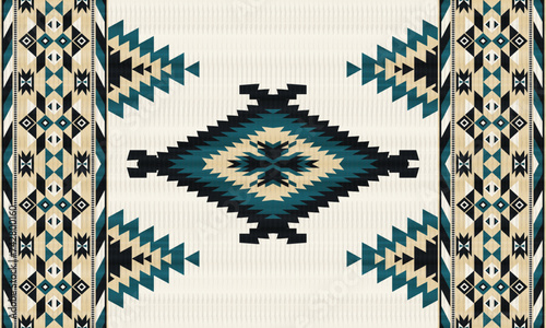 American tribal ethnic native pattern.Traditional Navajo,Aztec,Apache,Southwest and Mexican style fabric pattern.Abstract vector motifs pattern.For fabric,clothing,blanket,carpet,woven,wrap,decoration