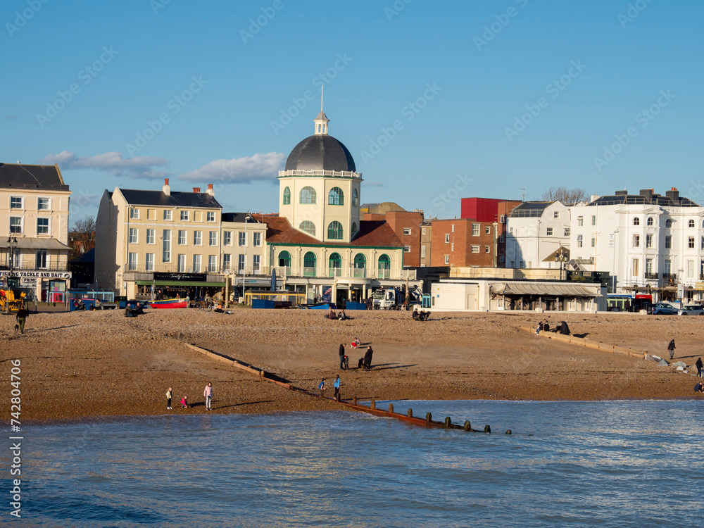 europe, UK, England, Sussex, Worthing Dome waterfront