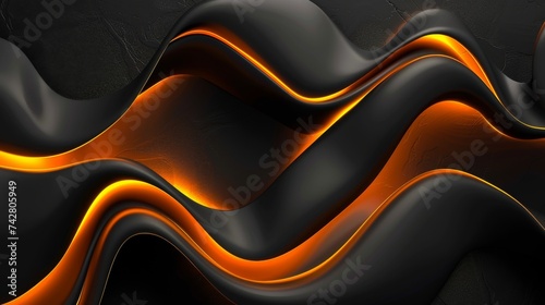 Minimalist dark orange and black abstract background