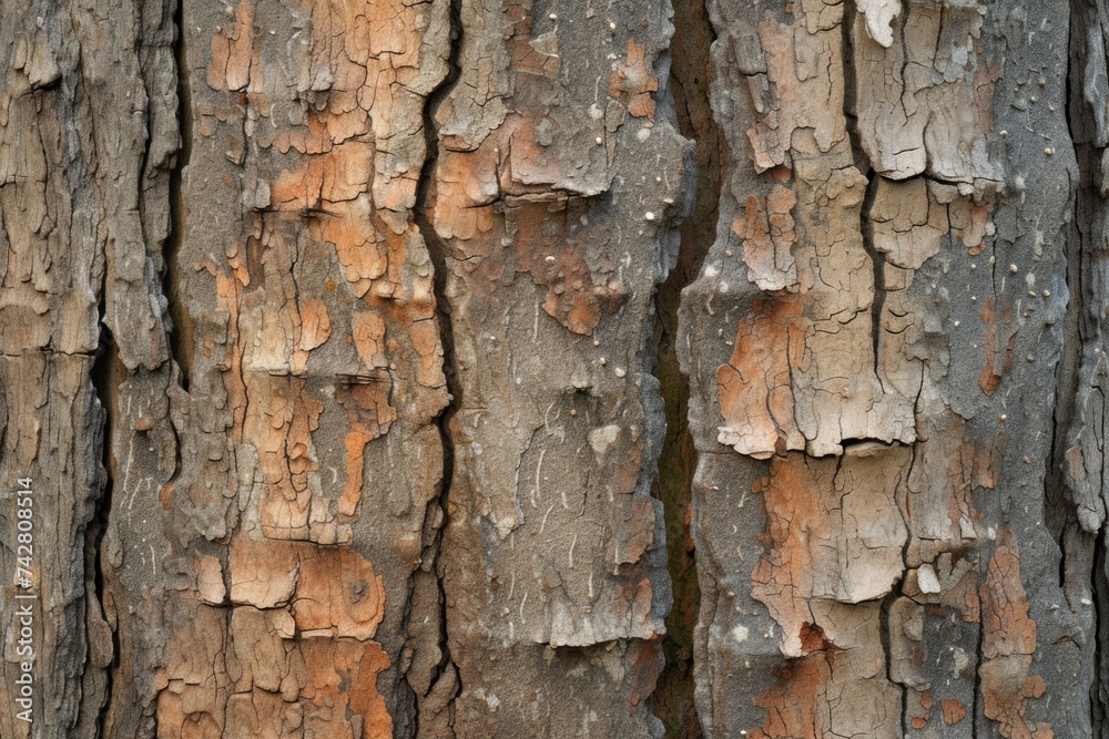 Close-Up View of Rough Pine Tree Bark Texture in Natural Daylight Close-Up View of Rough Pine Tree Bark Texture in Natural Daylight