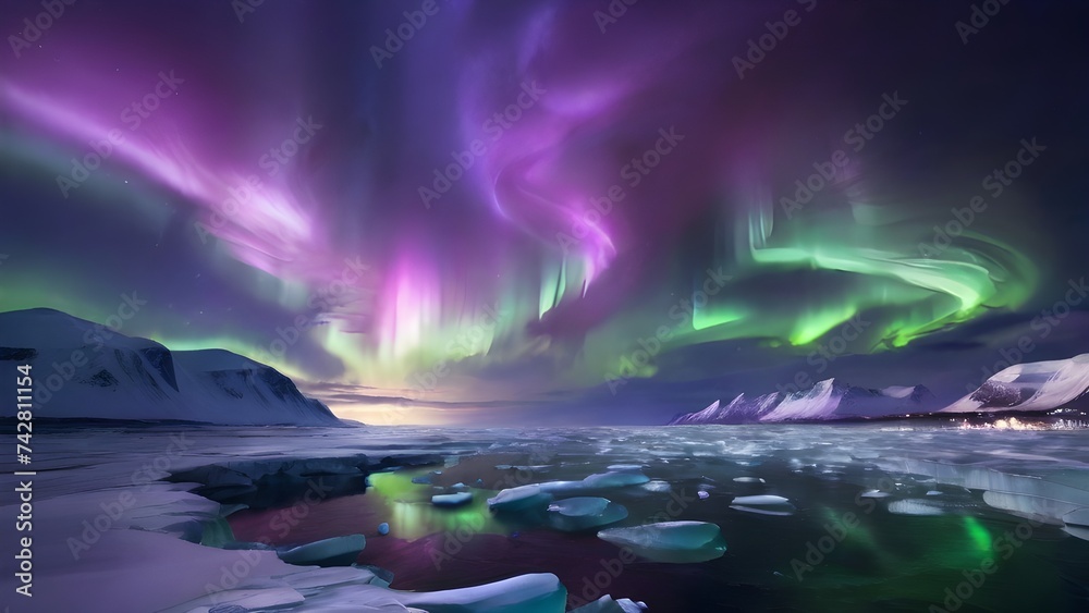 Night Skies Over the Arctic: The Aurora's Dance