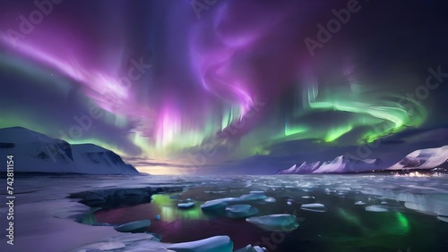 Night Skies Over the Arctic: The Aurora's Dance © 지우 송