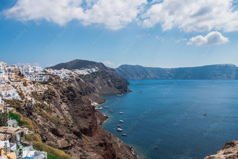 Beautiful views on the island of Santorini. Landscape.
Beautiful views on the island of Santorini. Landscape.
