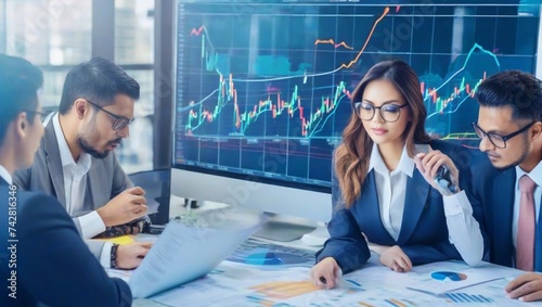business people working in a meeting