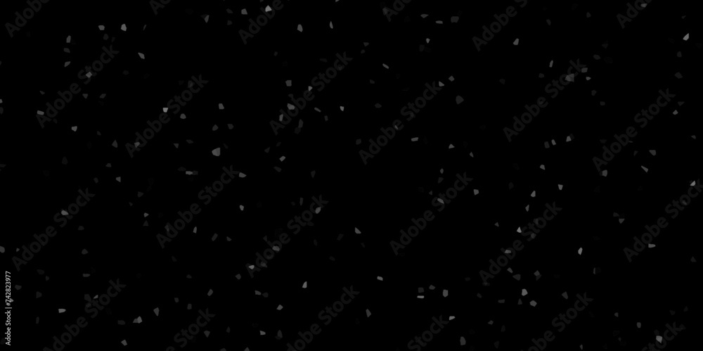 Abstract white and block alpha Glitter Explosion on Black. Gray marble, matt surface, granite, ivory texture. Snow Vector Elements. Illustration. with small and big stars. Pattern for wrapping gifts.