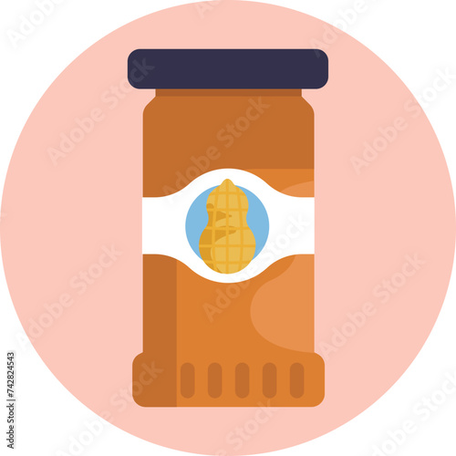 Allergen Warning Symbol - Peanut Sensitivity: An attention-grabbing vector icon to signify the presence of peanut ingredients. Ideal for food labels, health blogs, and allergy awareness campaigns.