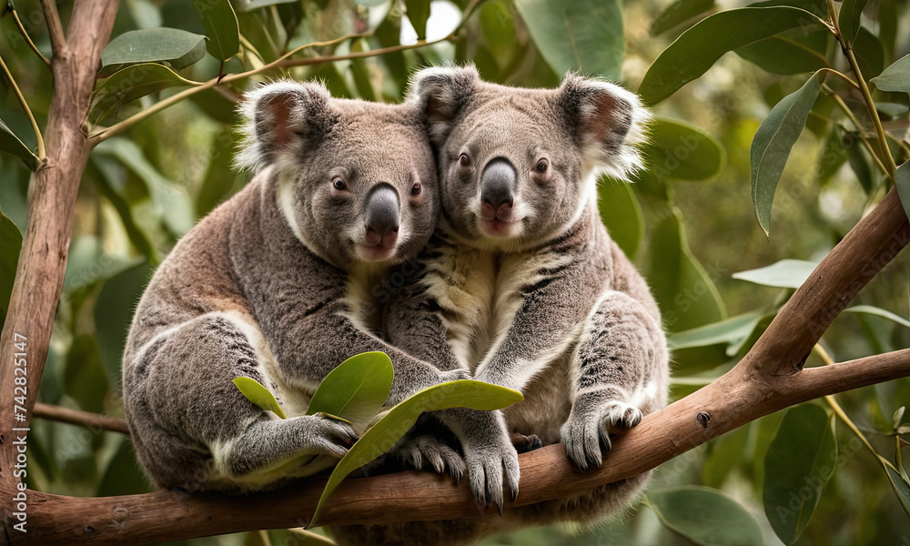 Fototapeta premium koala in tree