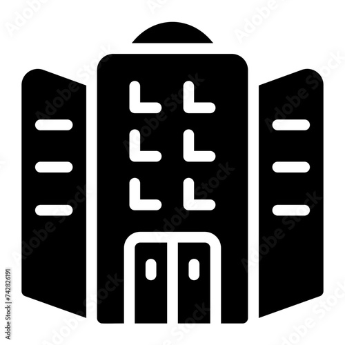 hotel glyph icon