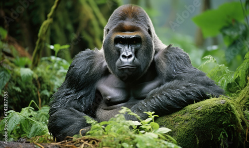 Exploring the Rwandan Forest: Witness the Majesty of Gorillas in Their Natural Habitat, a True Wonder of Nature. © STORYTELLER