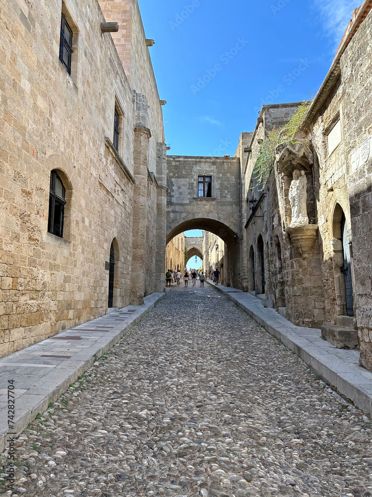 Street of the Knights in the medieval town of Rhodes