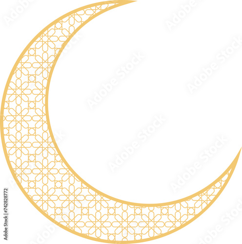 Islamic crescent moon photo