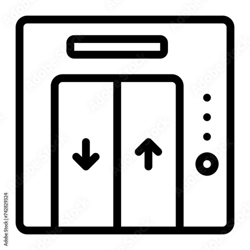 elevator line icon