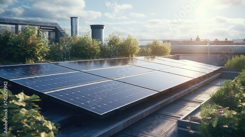 solar panels rooftop system