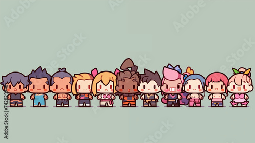 マッチョな人のミニキャラ