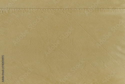 mustard yellow calf leather texture. The skin is bovine. Relief skin texture