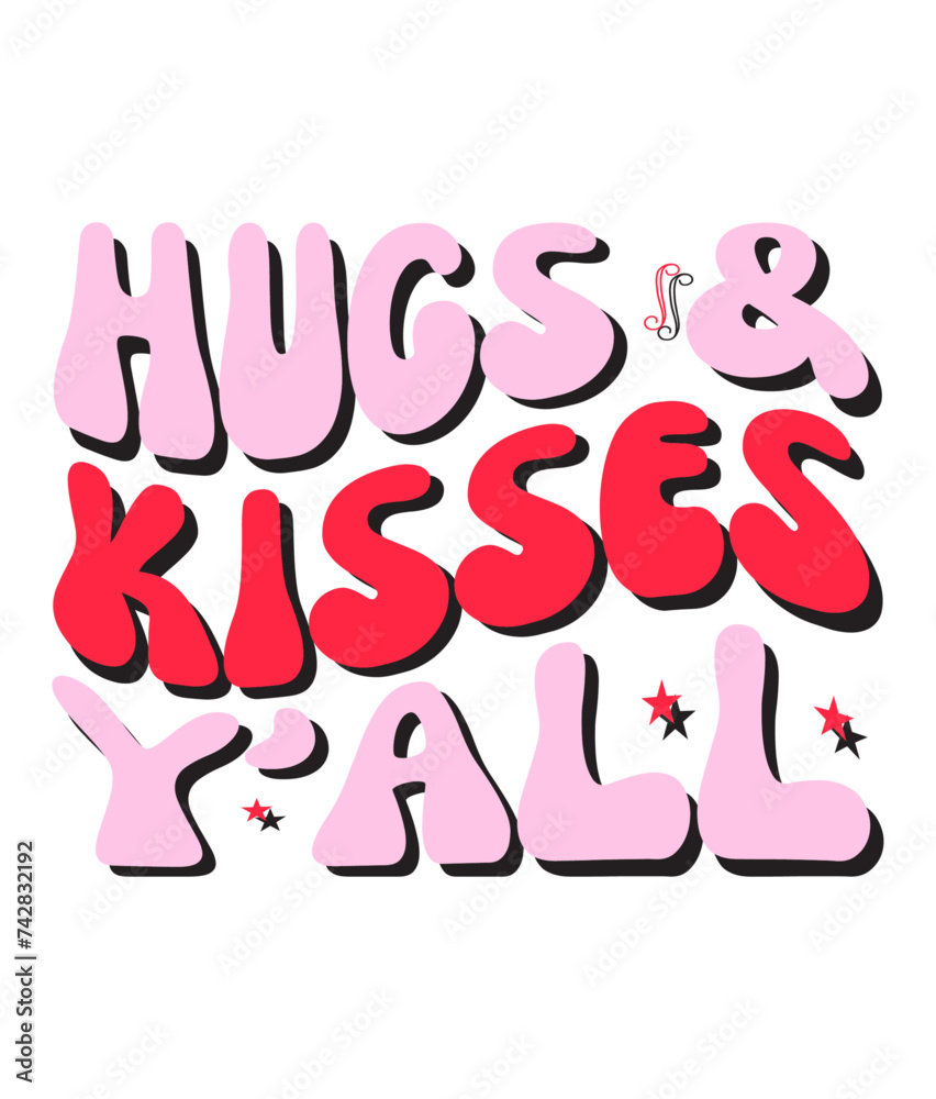 Retro Valentine Day Craft Design. T-shirt Design. Illustration Retro Valentine Day Craft Design. T-shirt Design. Illustration