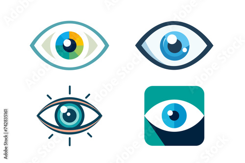 Eye icon - eye symbol. flat eye sign vector

