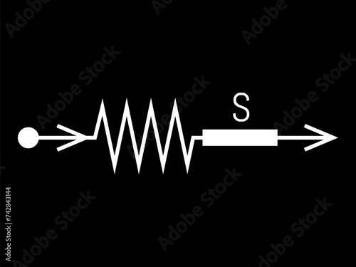 Solar energy vector illustration. Technology combine in pursuit clean and green energy solutions Electric vehicles are prime example alternative energy Renewable energy sources scheme S power