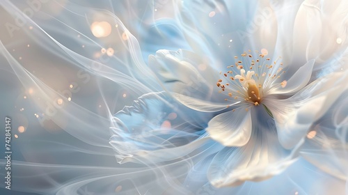 Abstract flower background wallpaper, beautiful poster design, flowers, neon colors, colorful, watercolor, wide screen