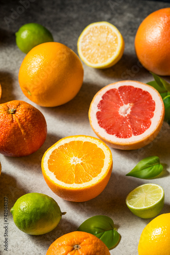 Organic Raw Assorted Citrus Fruit
