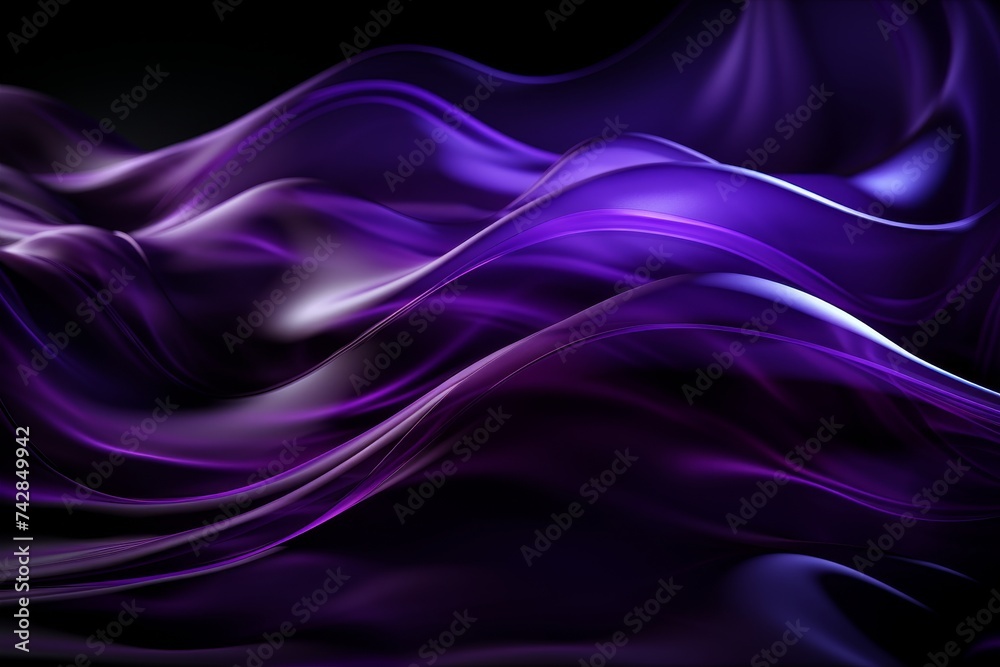 Obraz premium Modern Design Texture Wallpaper. Stylish Painting.Techno abstract background overlap layer on dark space with purple light line effect decoration