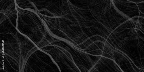 Abstract Waves of vibrant grey color against a black background. Black texture of brush panorama of clean. stainless steel soft lines luxury floor high quality,iron plate. natural texture, waves, curl