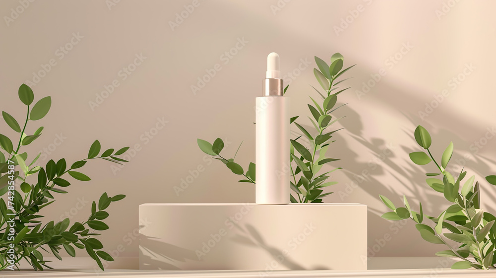 Cosmetic mockup for 3D rendering presentation generative ai Cosmetic mockup for 3D rendering presentation generative ai