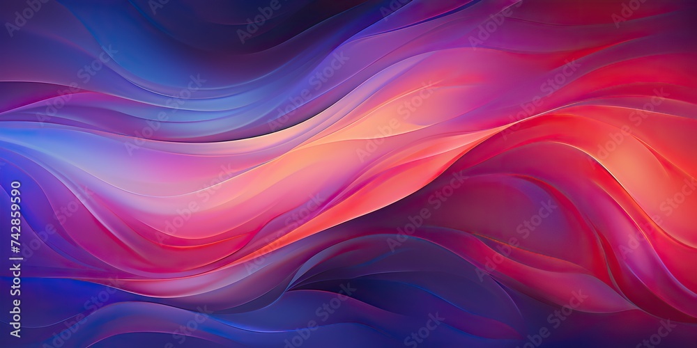 Brigh color flow drawing painted creative brushwork decoration with pink and blue fluid texture view