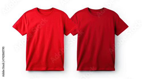 red tshirt mockup generative ai