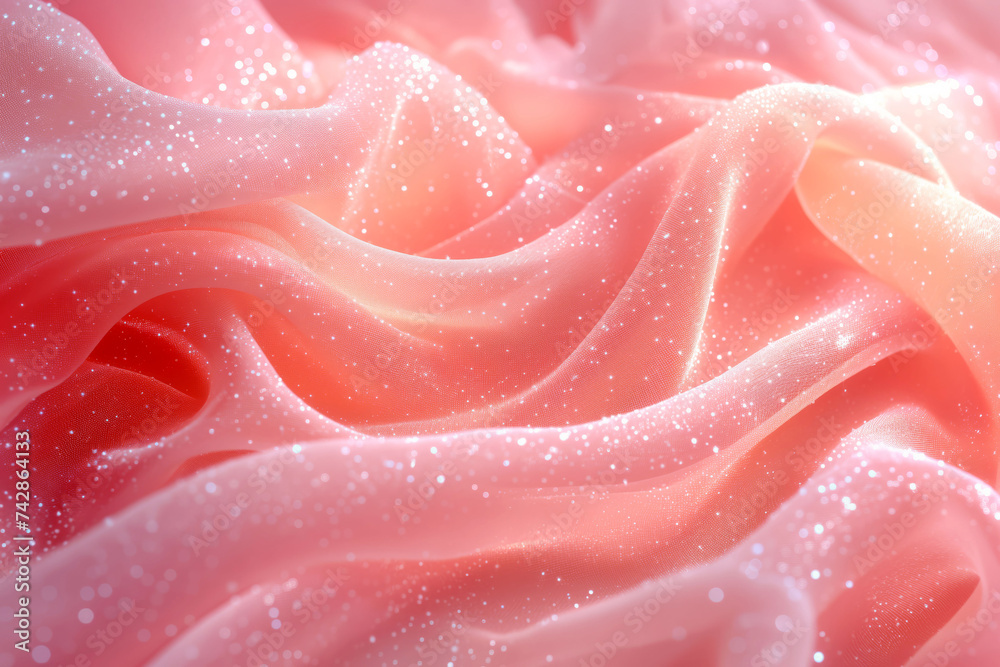 Peach Fuzz Whispers on Silken Waves, Capturing the Delicate Embrace of a Blushing Dawn Peach Fuzz Whispers on Silken Waves, Capturing the Delicate Embrace of a Blushing Dawn