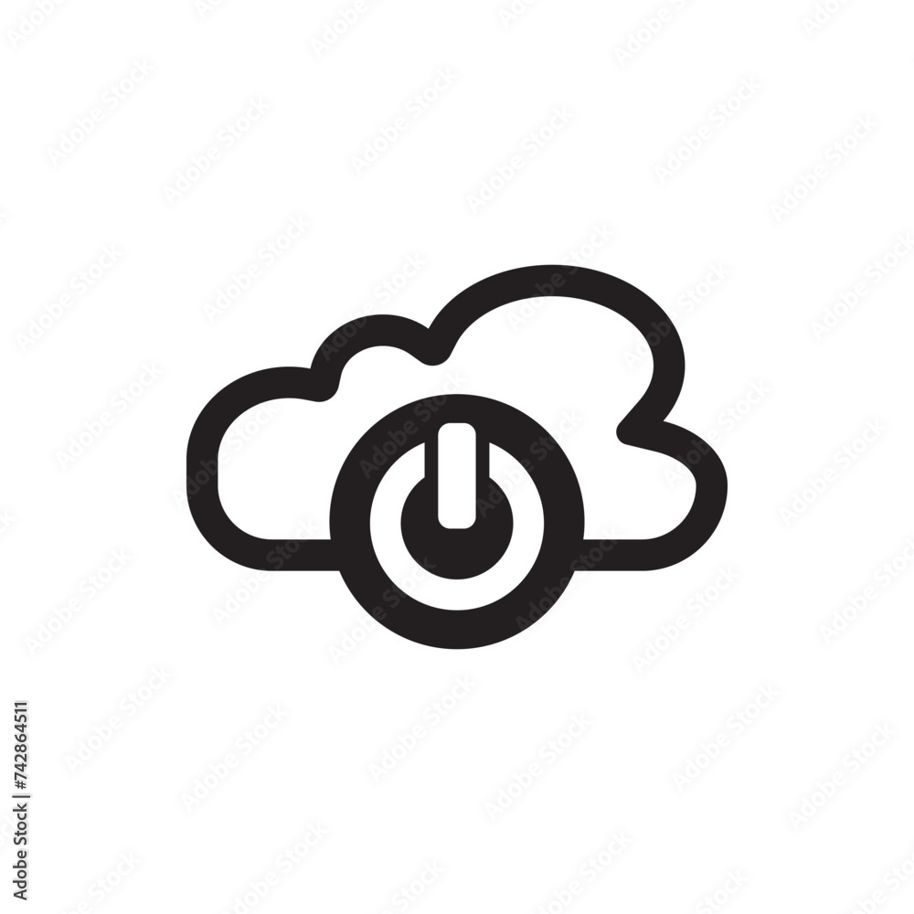 On off button symbol logo icon, vector illustration design On off button symbol logo icon, vector illustration design