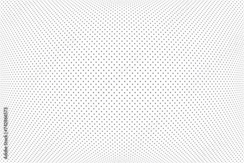 Abstract Convex Dots Pattern. 3D White Textured Background.
