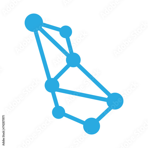 Hexagonal molecule badge