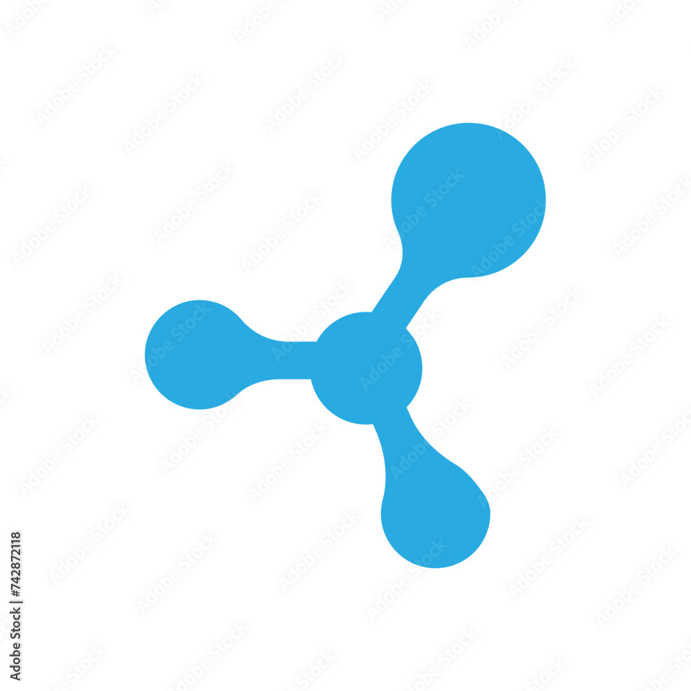 Hexagonal molecule badge